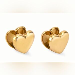 Gold Heart Earrings - Hey Harper